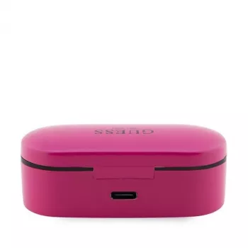 GUESS GUTWST31EM į ausį įdedamos Bluetooth ausinės su mikrofonu, rausvai violetinė