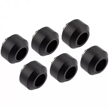 OPTIMUS kietųjų vamzdelių jungčių rinkinys 12 mm, 6 vnt. su montavimo įrankiu, juodos spalvos