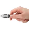 Ethernet kabelis USB-A 3.2 Gen1 kištukas > RJ-45 kištukas, LAN adapteris juodas/sidabrinis, 1,5 m, pintas tekstilinis apvalkalas