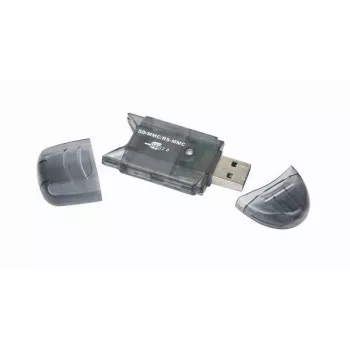 USB 2.0 kortelių skaitytuvas Gembird FD2-SD-1 – MMC/SD/SDHC/SDXC, 73×30×10 mm, 13 g, juodos spalvos