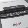 Rexel Optimum AutoFeed+ 130X popieriaus smulkintuvas, kryžminis pjovimas, 55 dB, 22 cm, juodas, sidabrinis