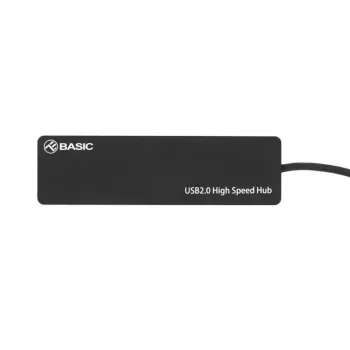 USB šakotuvas Tellur Basic 4 prievadų USB 2.0 – juodas, 4× USB-A