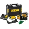 Lazerinis nivelyras DeWalt DCE089D1G18-QW žalias spindulys savaiminis išsilyginimas 360° su imtuvo suderinamumu