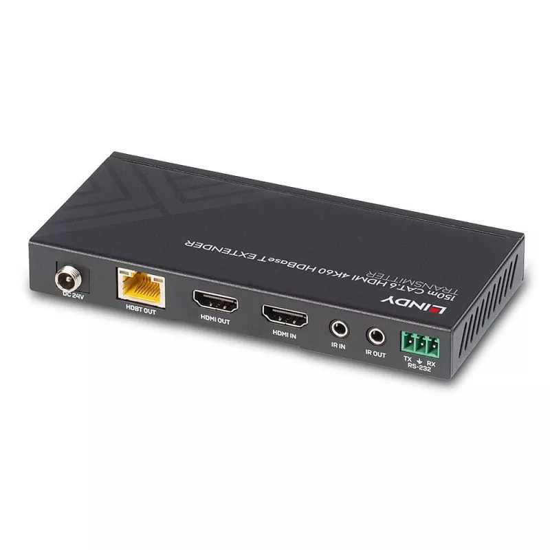 Lindy 150m Cat.6 HDMI 4K60 IR ir RS-232 HDBaseT prailgintuvas