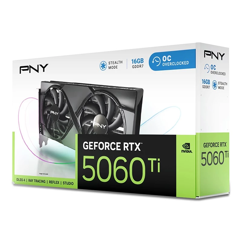 Vaizdo plokštė PNY GeForce RTX 5060 Ti 16 GB GDDR7