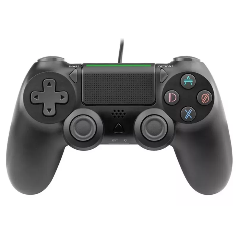 Laidinis žaidimų pultas TRACER SHOGUN PRO Black – 16 mygtukų, analoginis/digitalinis, 1,5 m laidas, vibracija, PC/PS4/PS3