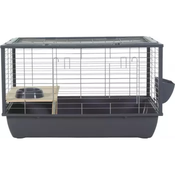 Narvelis triušiams ZOLUX Neolife Connect 101,5×54×51 cm metalinis rėmas, plastikinis padėklas, pilka