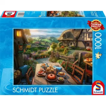Dėlionė Schmidt Spiele Pusryčiai su vaizdu 1000 dalių, 693 mm