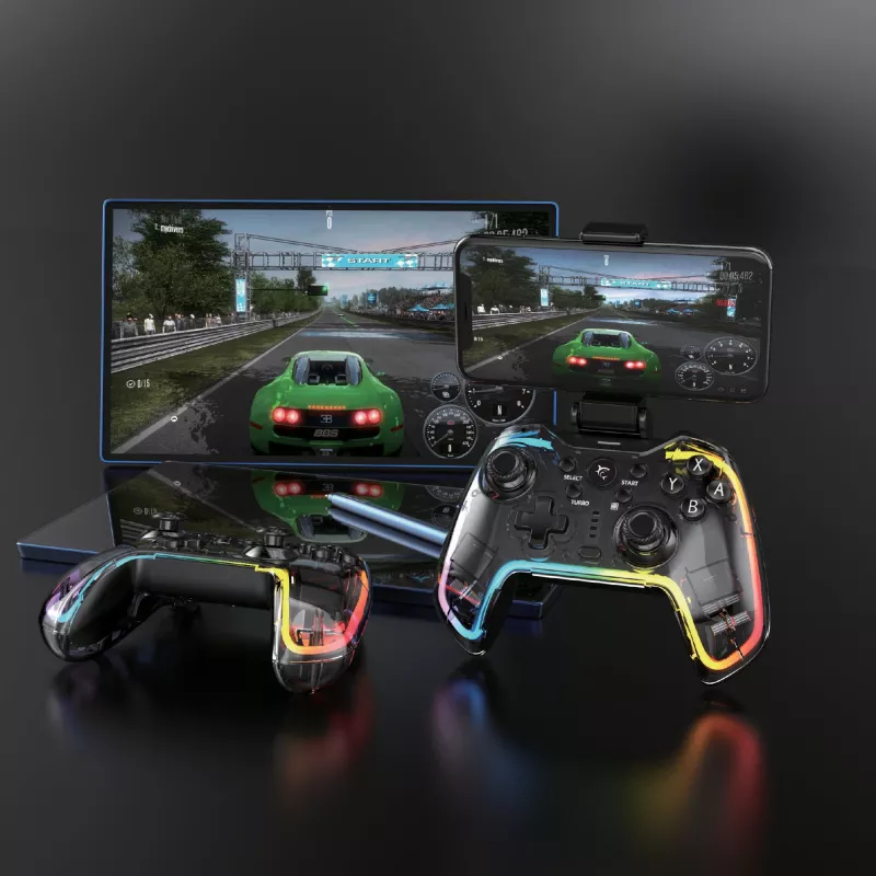 Žaidimų pultas White Shark GPW-8040 RGB belaidis Bluetooth, modelis PRAETORIAN