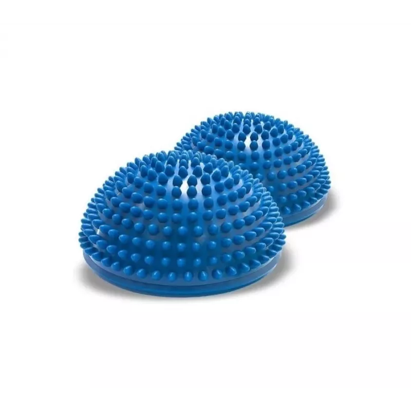 Sensoriniai pusrutuliai balansui ir propriocepcijai Qmed DRQM3GCH101 – pora, technopolimeras, Ø16 cm, maks. apkrova 100 kg, mėlyni