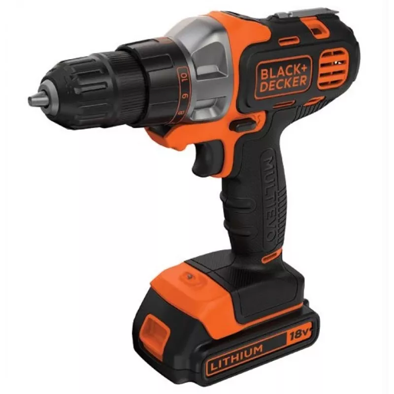 Gręžtuvas Black & Decker MT218KB 800 aps./min. Juoda, Oranžinė 1,46 kg