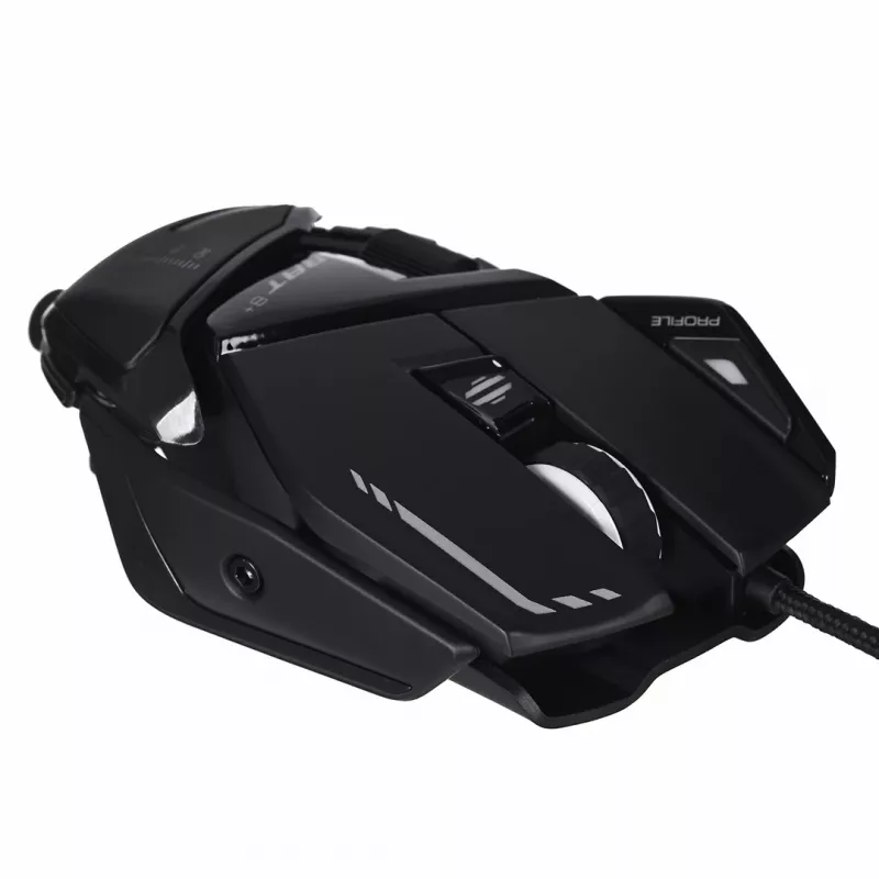 Žaidimų pelė Mad Catz R.A.T. 8+ – dešinei rankai, optinė, 16000 DPI, 11 mygtukų, USB-A, 145 g