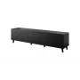 TV spintelė cama meble ETNA 200 x 42 x 52 cm, juodos matinės spalvos, medžio drožlių plokštės viršus