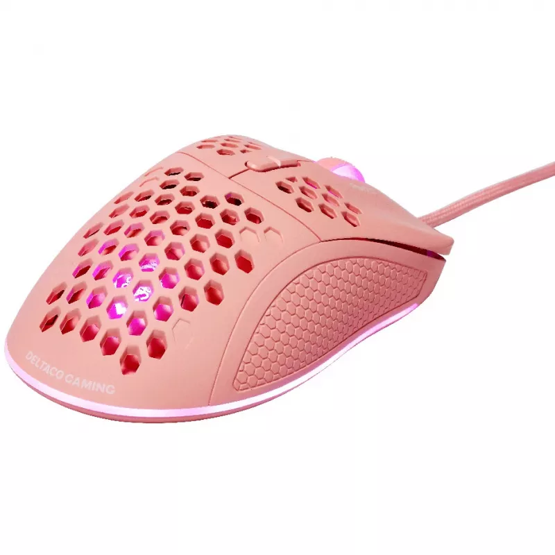 Deltaco GAM-108-P Lengva žaidimų pelė su RGB apšvietimu
