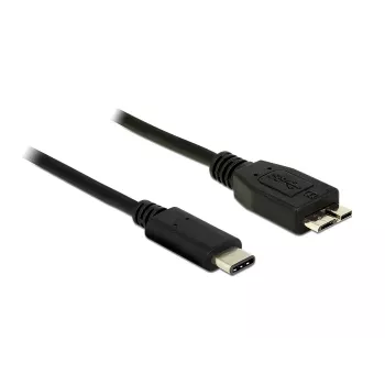 USB laidas DeLOCK 1 m USB 3.1 / USB 3.2 Gen 2 USB-C Micro-USB B juodas