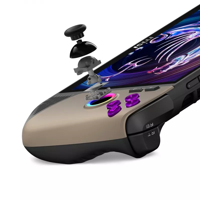 MSI Claw 8 AI+ A2VM-037PL nešiojama žaidimų konsolė 20,3 cm (8 colių) 1 TB liečiamuoju ekranu Wi-Fi smėlio spalvos