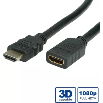 HDMI High Speed laidas + Ethernet VALUE 5 m