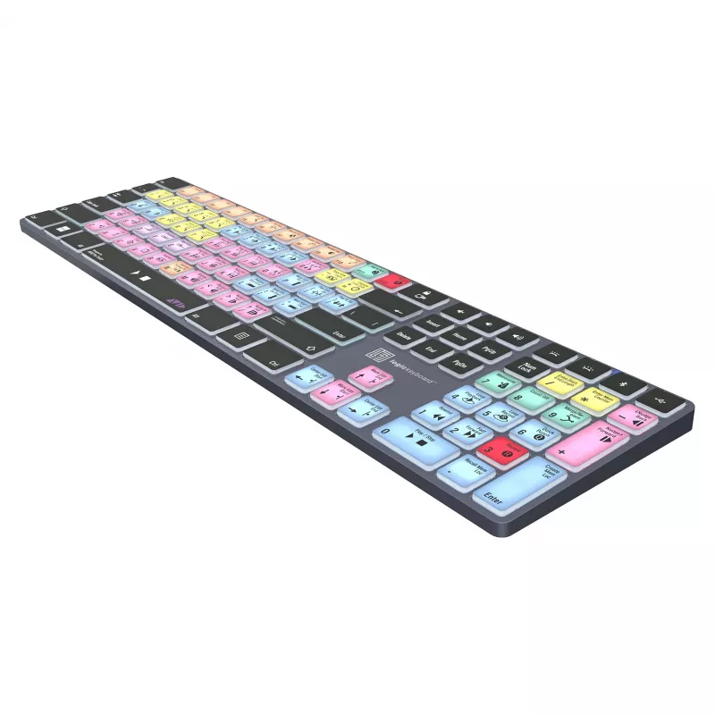 Mechaninio stiliaus pilno dydžio klaviatūra LogicKeyboard LKB-PT-TPC, USB + Bluetooth, QWERTZ vokiška, juoda