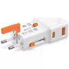 Keliautojas įkroviklis 25W World Travel 25W USB-C + A