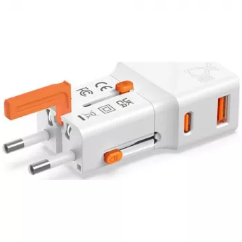 Keliautojas įkroviklis 25W World Travel 25W USB-C + A