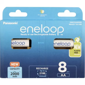 Įkraunamos baterijos PANASONIC ENELOOP AA 2000 mAh 8 vnt. (BK-3MCDE/8HH)