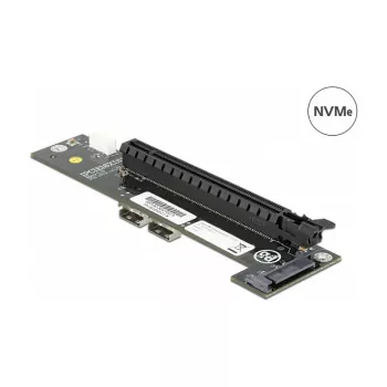 Konverteris 2 x SFF-8654 į PCIe x16 bifurkacijai DeLOCK 64148