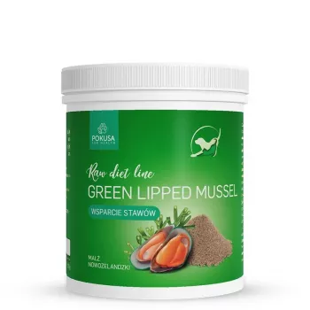 POKUSA RawDietLine Green Lipped Mussel papildas šunims ir katėms – 150g