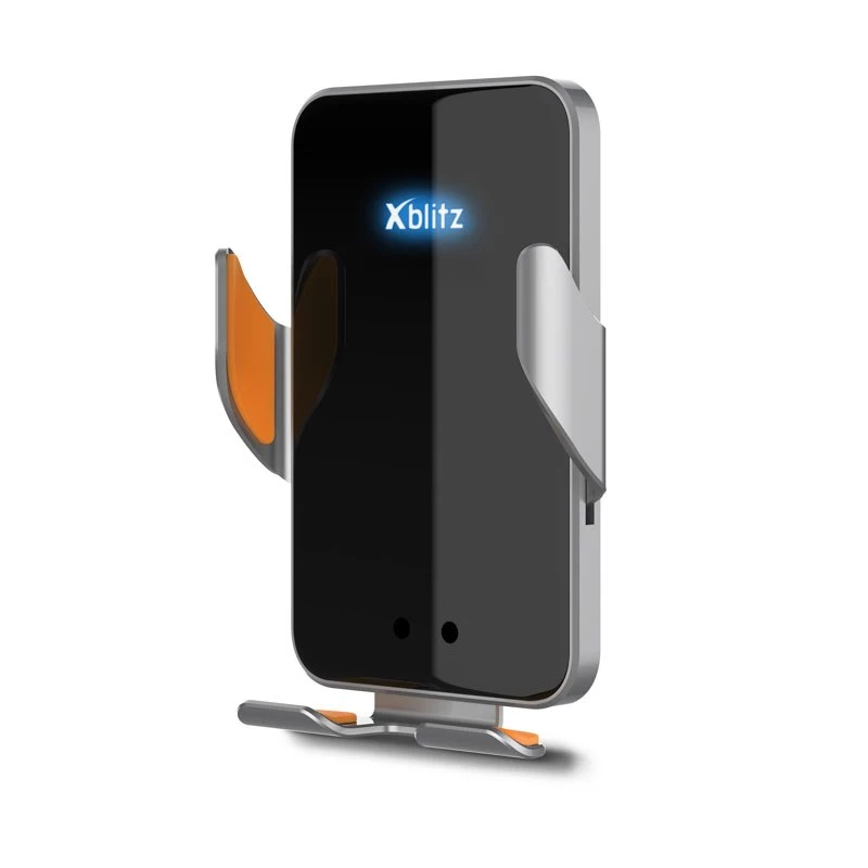 Xblitz FX4 Elegance automatinis automobilinis telefono laikiklis su belaidžiu įkrovimu, tvirtinamas prie ventiliacijos grotelių