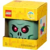 Laikymo dėžė Room Copenhagen LEGO Galvos Skeletas maža, žalia/juoda