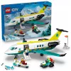 LEGO City Gelbėjimo lėktuvas 60465 – mažas gelbėjimo orlaivio statybos rinkinys, 403 detalės, 4 minifigūrėlės, nuo 6 metų