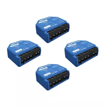 Smart jungiklis Shelly 1 Gen3 komplektas 4 vnt. – belaidis, 240 V AC, plastikinis korpusas