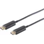 DisplayPort kabelis S/CONN 30-151005 100 m Juodas