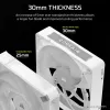 Ventiliatorius Corsair iCUE LINK RX140 MAX RGB 14 cm Baltas 2 vnt 300-1600 RPM
