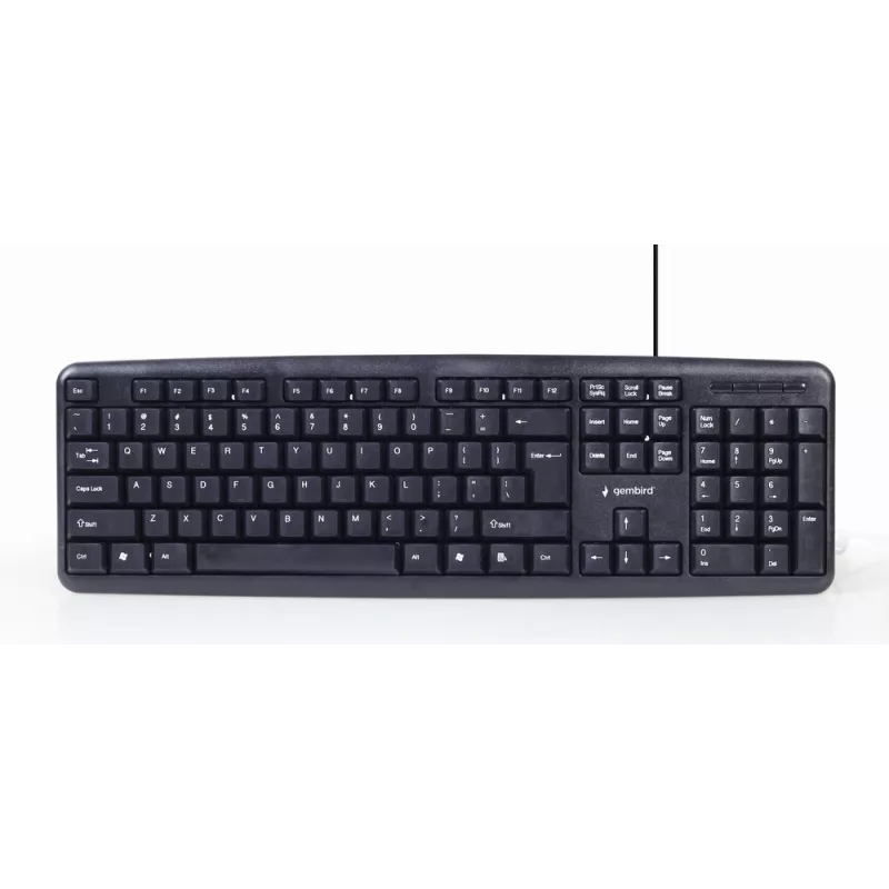 Gembird KBS-UO4-01 Klaviatūra ir pelė, USB, QWERTY, JAV anglų, juoda