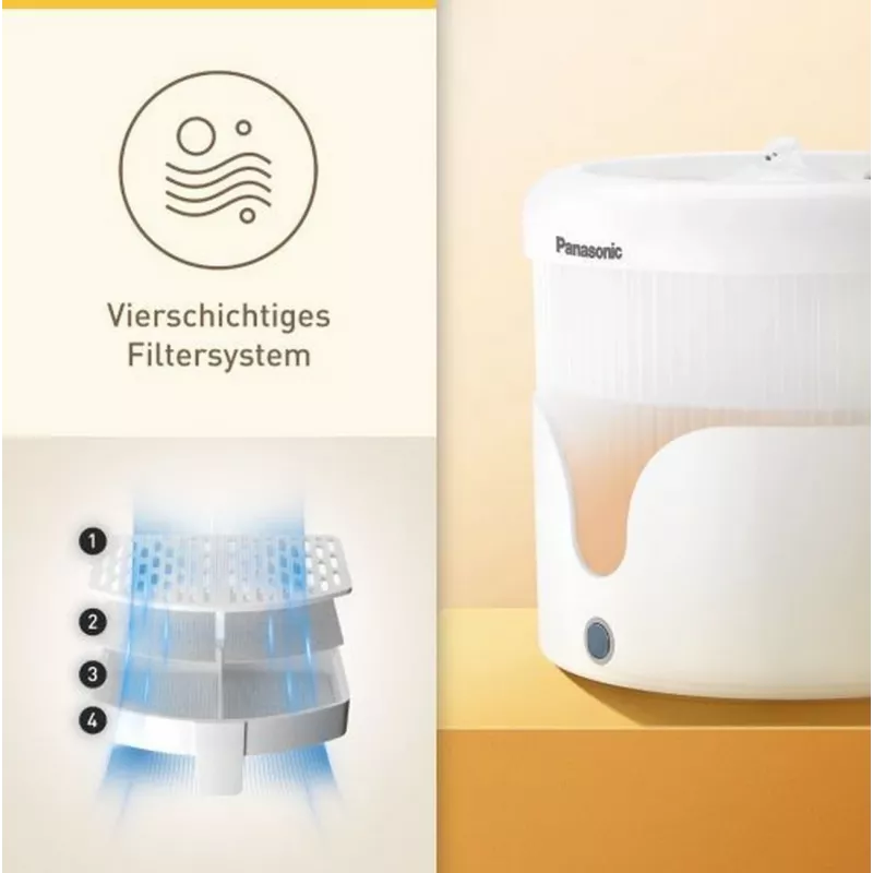 Automatinis vandens dubuo augintiniams Panasonic CP-JNW01CW — 1,9 l, maitinamas iš tinklo, baltas, Ø18,5 cm × 175 mm