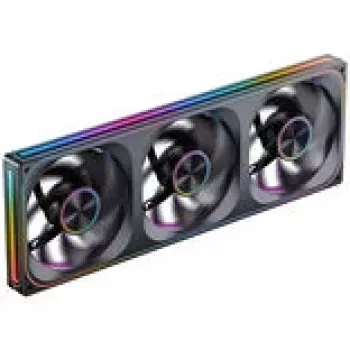 Korpuso ventiliatoriai Jonsbo ZA-420BR PWM Reverse ARGB — 3×140 mm, juodi