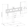 Televizoriaus stovas MACLEAN MC-386, 32–75 colių, iki 40 kg, VESA 600x400 mm, besisukantis, laisvai pastatomas