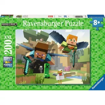 Dėlionė Ravensburger Minecraft Animal Adventures – 200 dalių, stačiakampė
