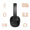 Ausinės Manta HDP1001BK Rytmo Elegance Juodos