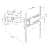 TV laikiklis 21-75'' 50 kg, MACLEAN MC-788