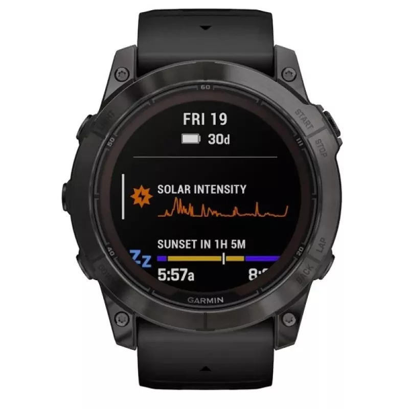 Išmanusis laikrodis GARMIN fēnix 7X Pro 51 mm, 1,4 colio (3,56 cm) MIP 280×280, liečiamas ekranas, Wi‑Fi, GPS, 32 GB, juodas