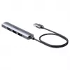 USB šakotuvas Unitek H1208CGY01 — 4 prievadų USB 3.0 (5 Gbps), aliuminis