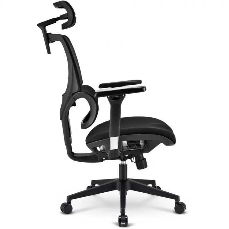 Biuro kėdė Sharkoon OfficePal C40 – juoda, ergonomiškas dizainas, reguliuojamas aukštis