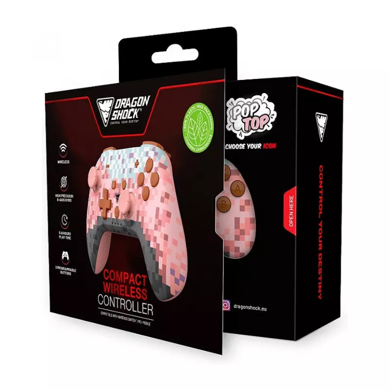Dragonshock valdiklis Poptop Wireless Cubes rožiniai jungikliai