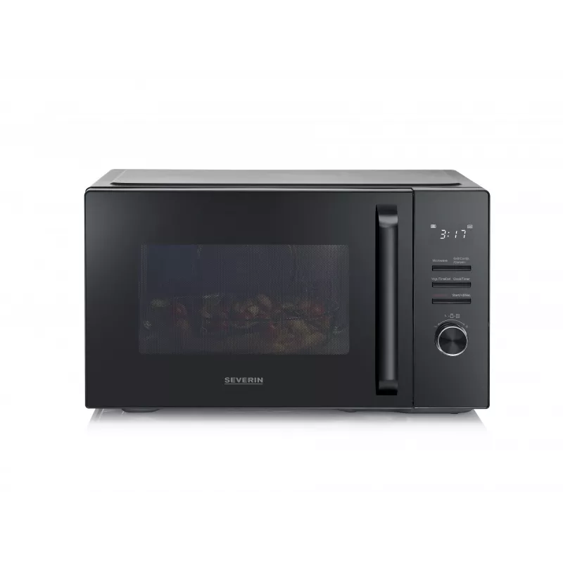 Kombinuota mikrobangų krosnelė SEVERIN MW 7798, ant stalviršio, 29 L, 900 W, juoda, 315 mm sukamoji lėkštė