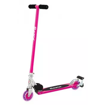 Paspirtukas vaikams Razor S Spark Sport, sulankstomas, plieninis rėmas ir platforma, 2 ratai, aukštis 825 mm, maks. apkrova 100 kg, juoda/rožinė