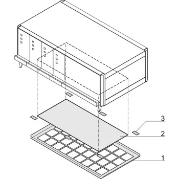 SCHROFF FILTER MAT 84HP (ATSARGINĖ DALIS) - Stovo priedas (64571036)