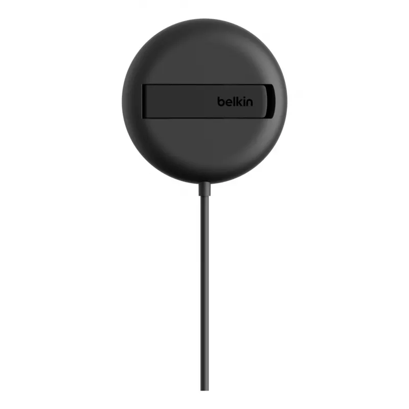 Sulankstomas belaidis magnetinis Qi2 įkroviklis Belkin WIA011KQBK 15W (20W maitinimo šaltinis), juodas
