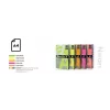 Spalvotas neoninis popierius Double A, 75g, A4, 100 lapų, Rainbow 4, 5 neoninių spalvų