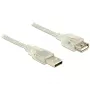 USB laidas DeLOCK 83883 USB 2.0 2 m permatomas
